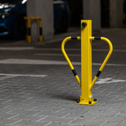 Blokada parkingowa typu pingwin – na kłódkę, żółto-czarna - obrazek 5