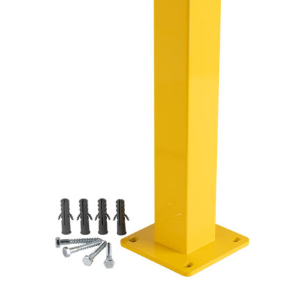 Blokada parkingowa słupek – stała, żółto-czarna - obrazek 3
