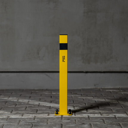 Blokada parkingowa słupek – stała, żółto-czarna - obrazek 5