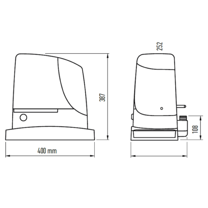 RUN1800 ERA FLOR zestaw NICE do bram przesuwnych o maksymalnej wadze bramy 1800 kg - obrazek 5