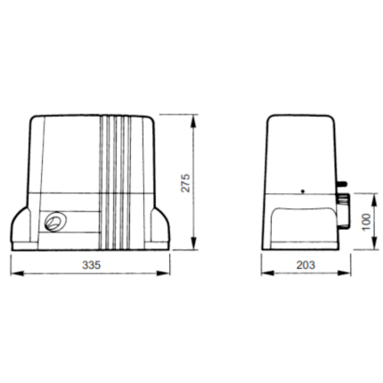 THOR 1500 zestaw NICE do bram przesuwnych o maksymalnej wadze bramy 1500 kg - obrazek 6