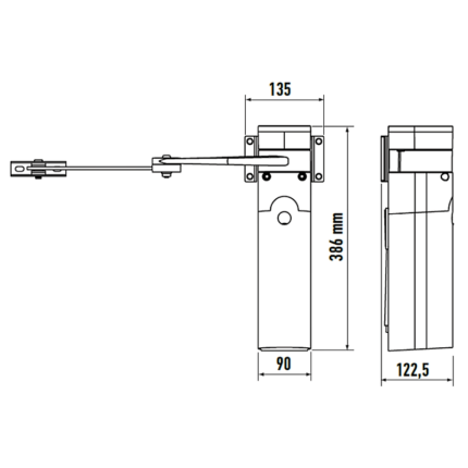 WALKY2024 zestaw NICE do bram skrzydłowych lub furtek o maksymalnej długości skrzydła 1.8 m - obrazek 5