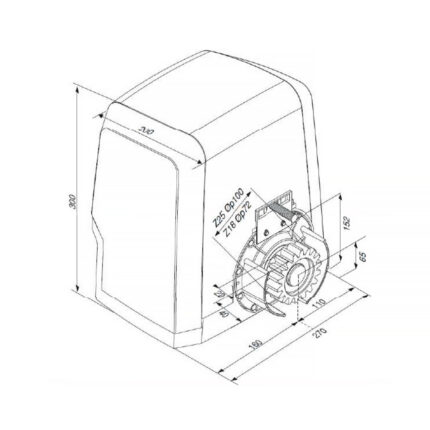 ARES BT A 1500 Zestaw 24 V do bram przesuwnych o maksymalnej wadze skrzydła 1500 kg - obrazek 7