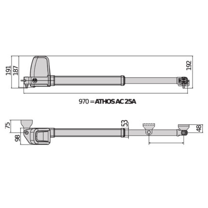 Athos AC A25 zestaw BFT do bram skrzydłowych o maksymalnej długości skrzydła 2,5 m - obrazek 6