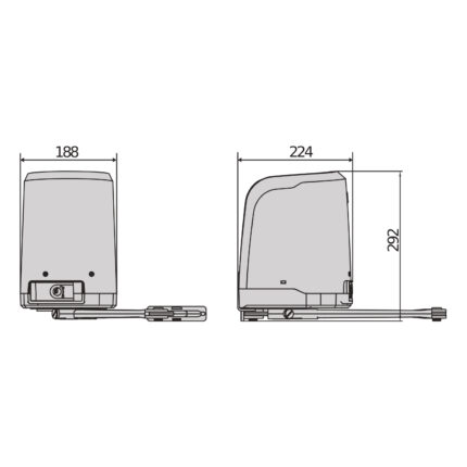 Virgo Smart BT A (master i slave) zestaw BFT do bram skrzydłowych o maksymalnej długości skrzydła 2 m - obrazek 5