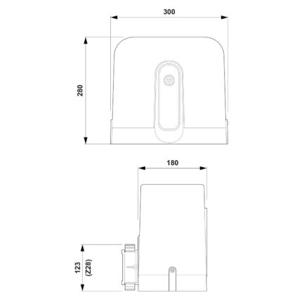 CYCLO C720 zestaw do bram przesuwnych o maksymalnej wadze skrzydła 400 kg - obrazek 8