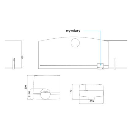 Zestaw DEUS 4 Hi-Speed 24 V  – do bram przesuwnych o maksymalnej wadze 400 kg - obrazek 8