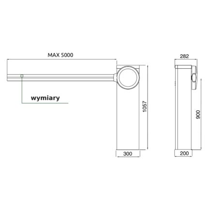 Zestaw bariery drogowej ze szlabanem - do 5 m, 24 V - obrazek 5