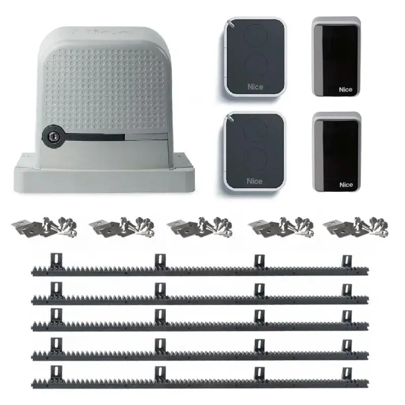 ni.robo600eraone_60.056_01_11_20.jpg Zestaw promocyjny do bram przesuwnych o maksymalnej wadze 600 kg ROBO 600 NICE z 5 listwami z tworzywa 60.056 - obrazek 1