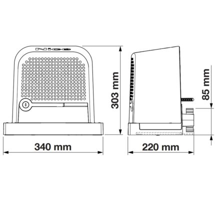Zestaw promocyjny do bram przesuwnych o maksymalnej wadze 600 kg ROBO 600 NICE z 5 listwami z tworzywa 60.056 - obrazek 5