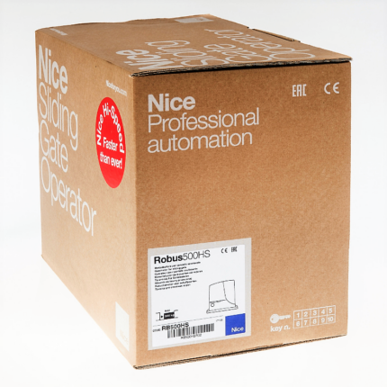 ROBUS500HS, napęd NICE do bram przesuwnych o maksymalnej wadze do 500 kg, HI-SPEED - zestaw - obrazek 6